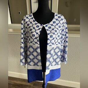 Chico’s MOROCCAN PRINTED CRUSH JACKET - CHICO’S SIZE 1 (US 8/10) - NEVER WORN